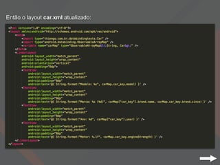 Então o layout car.xml atualizado:
 