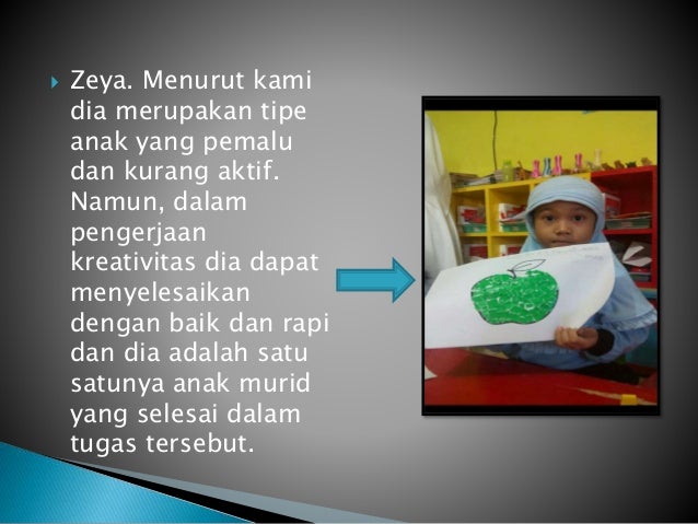 Observasi kelompok 1 anak prasekolah (psikologi pendidikan 