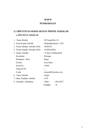 Contoh Format Laporan Observasi Sekolah