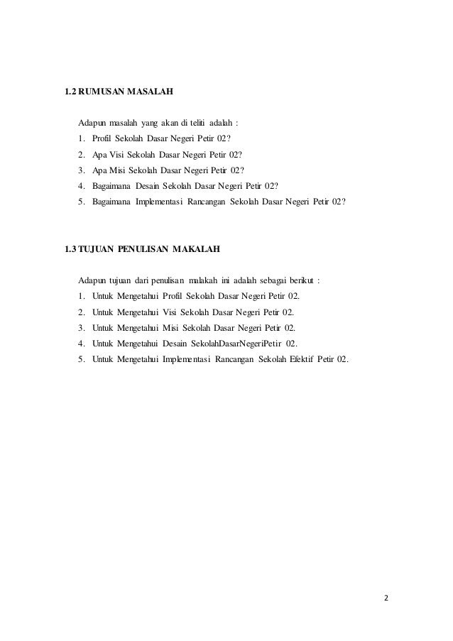 Laporan Hasil Observasi Sekolah Dasar