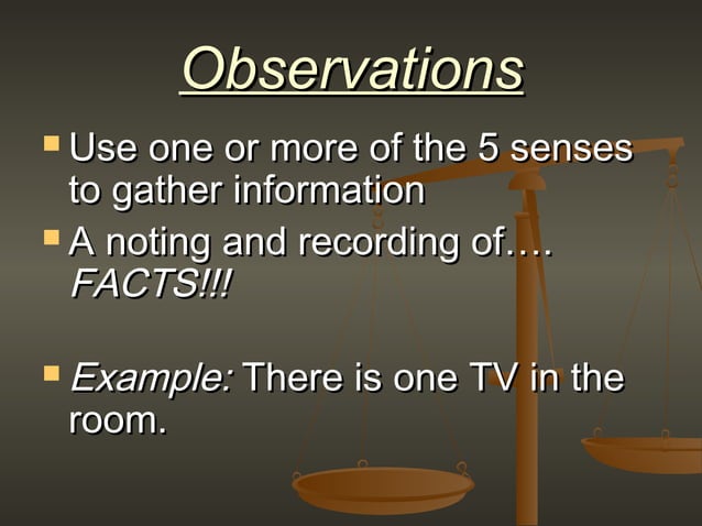 Observation & Inference | PPT