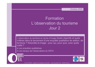 Observation Touristique