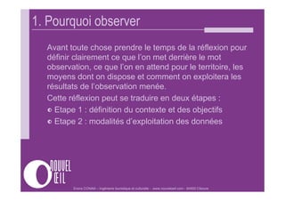 Observation Touristique