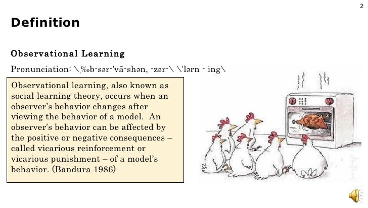 observational social learning theory with audio social learning theory definition