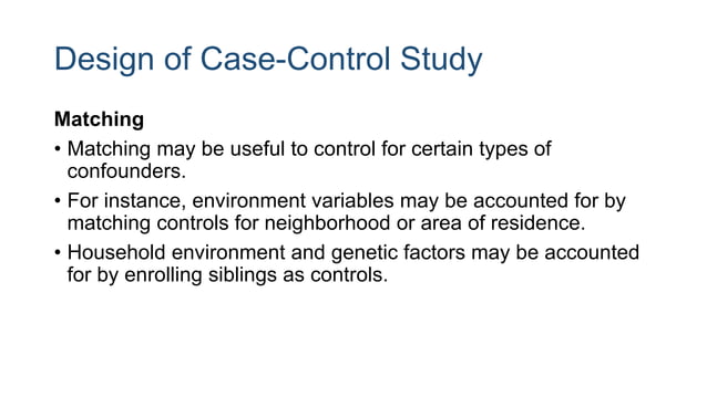 Observational analytical study: Cross-sectional, Case-control and ...
