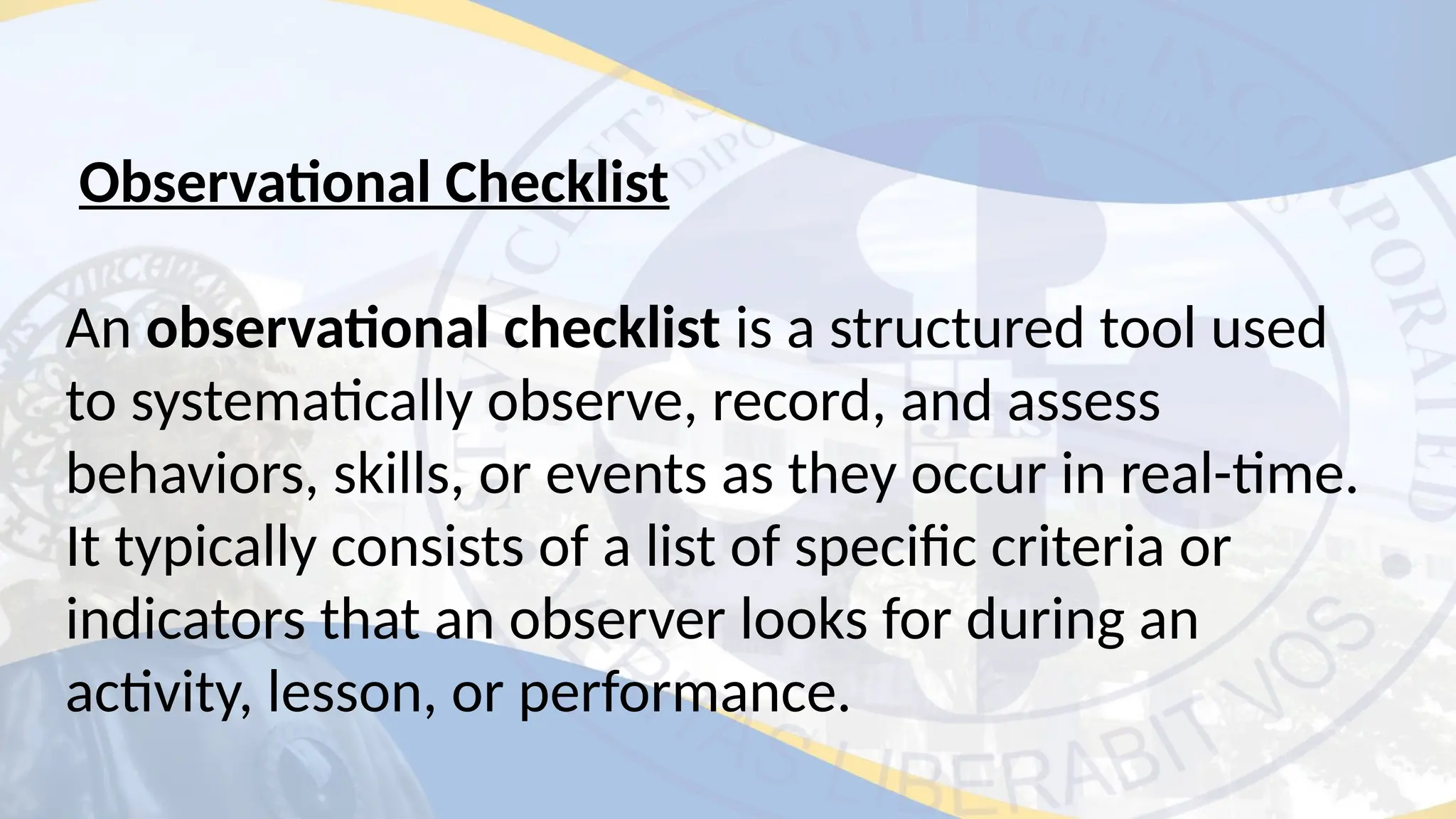 Observational Checklist ggggggggggg.pptx