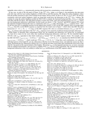 20 M. A. Taylor et al.
negligible, above which σppxf monotonically growing with increased sky contamination, as one would expect.
In any case, we plot in the left panel of Figure 14 the Υdyn
V -Mdyn plane, as in Figure 6, but parametrize the data point
color this time with the local surface brightness of NGC 5128 at each GC location. We obtain the surface brightness values
from the proﬁles measured as part of the Carnegie-Irvine Galaxy Survey (CGS; see Ho et al. 2011; Li et al. 2011). No obvious
correlations with local surface brightness values are found that would drive the bifurcation in the Υdyn
V -Mdyn relation. We
continue by using the surface brightness proﬁle for NGC 5128 to compute the fractional background ﬂux, f(LCenA), entering
each ﬁbre with the GC ﬂuxes. The right panel of Figure 14 shows the results, with color parameterized by log f(LCenA) before
any sky+background subtraction is performed. Several results are shown: 1) The “classical” and DGTO sequence GCs reveal
the expected correlation between GC mass (i.e. luminosity) and f(LCenA) with a decreasing f(LCenA) sequence from ∼ 30%
for the low-mass GCs to negligible fractions for the highest-mass clusters; 2) GCs on the DSC sequence show on average larger
f(LCenA) than GCs on the DGTO sequence as expected from the trends seen in Figure 7, which shows that DSC GCs have
luminosities of −8.5 MV −7.5 mag; 3) The DSC sequence GCs show no correlation between f(LCenA) and Υdyn
V or
Mdyn, in contrast to the expectation if the Υdyn
V -Mdyn sequences were created by insufﬁcient background light subtraction.
While Figure 14 illustrates ﬁbre contamination before any sky modeling and subtraction was carried out, we performed
one ﬁnal test to check for the worst effect that insufﬁcient background subtraction could have. We ﬁrst identiﬁed higher-
S/N GCs with σppxf equivalent to that which would give a “normal” Υdyn
V for a DSC sequence cluster. For example, given
the DSC GC 0324’s σppxf,GC 0324 = 24.89 km s−1
and Υdyn
V,GC 0324 = 14.07 M L−1
, we identiﬁed the DGTO GC 0050 with
σppxf,GC 0050 = 10.09 km s−1
, which would give Υdyn
V,GC 0324 = 2.31 M L−1
. Using three such combinations, we scaled the
individual spectra of the bright GC, pre-sky subtraction, to the ﬂux level of the fainter cluster, and added the nearest sky ﬁbre’s
signal. Performing the sky subtraction as before (see § 2.3) with the next three closest ﬁbres then simulated the noise levels of the
faint GC, but preserved the spectral details of the brighter. Measuring σppxf on the degraded spectrum was, at worst, consistent
with our adopted measurements, and even led to a slightly lower σppxf for two of the experiments. We conclude that improper
background subtraction is thus very unlikely to inﬂate our σppxf measurements of the DSC sequence objects.
REFERENCES
Ashman, K. M., & Zepf, S. E. 1998, Globular Cluster Systems (Cambridge,
UK; New York : Cambridge University Press)
Ashman, K. M., & Zepf, S. E. 2008, Globular Cluster Systems, (Cambridge,
UK: Cambridge University Press)
Banerjee, S., & Kroupa, P. 2011, ApJ, 741, L12
Barmby, P., Holland, S.T., & Huchra, J.P. 2002, AJ, 123, 1937
Barmby, P., McLaughlin, D.E., Harris, W.E., Harris, G.L., & Forbes, D.A.
2007, AJ, 133, 2764
Beasley, M.A., Bridges, T., Peng, E., et al. 2008, MNRAS, 386, 1443
Bedin, L.R., Piotto, G., Anderson, J., et al. 2004, ApJ, 605, 125
Belokurov, V., Zucker, D. B., Evans, N. W., et al. 2007, ApJ, 654, 897
Bianchini, P., Varri, A. L., Bertin, G., & Zocchi, A. 2013, ApJ, 772, 67
Binney, J., & Tremaine, S. (ed.) 2008, Galactic Dynamics (2nd ed.;
Princeton, NJ: Princeton Univ. Press)
Brown, T. M., Tumlinson, J., Geha, M., et al. 2012, ApJ, 753, L21
Burstein, D., Faber, S. M., Gaskell, C. M., & Krumm, N. M. 1984, ApJ, 287,
586
Cappellari, M., & Emsellem, E. 2004, PASP, 116, 138
Carlberg, R. G. 2009, ApJ, 705, L223
Carlberg, R. G., Richer, H. B., McConnachie, A. W., et al. 2011, ApJ, 731,
124
Carlberg, R. G., & Grillmair, C. J. 2013, ApJ, 768, 171
Chilingarian, I. V., Mieske, S., Hilker, M., & Infante, L. 2011, MNRAS,
412, 1627
Colucci, J. E., Dur´an, M. F., Bernstein, R.A., & McWilliam, A. 2013, ApJ,
773, L36
Conroy, C., Loeb, A., & Spergel, D. N. 2011, ApJ, 741, 72
Dabringhausen, J., Hilker, M., & Kroupa, P. 2008, MNRAS, 386, 864
Dabringhausen, J., Kroupa, P., & Baumgardt, H. 2009, MNRAS, 394, 1529
Davies B., Figer, D. F., Kudritzki, R. P., et al. 2007, ApJ, 671, 781
De Lucia, G., Springel, V., White, S. D. M., Croton, D., & Kauffmann, G.
2006, MNRAS, 366, 499
De Lucia, G., & Blaizot, J. 2007, MNRAS, 375, 2
Djorgovski, S. 1995, ApJ, 438, L29
Djorgovski, S. G., Gal, R. R., McCarthy, J. K., et al. 1997, ApJ, 474, L19
Fabricius, M. H., Noyola, E., Rukdee, S., et al. 2014, ApJ, 787, L26
Figer D. F., McLean, I. S., & Morris, M. 1999, ApJ, 514, 202
Fusi Pecci, F., Battistini, P., Bendinelli, O., et al. 1994, A&A, 284, 349
Garrison-Kimmel, S., Boylan-Kolchin, M., Bullock, J. S., & Kirby, E. N.
2014, MNRAS, 444, 222
Georgiev, I. Y., Puzia, T. H., Goudfrooij, P., & Hilker, M. 2010, MNRAS,
406, 1967
Gieles, M., Portegies Zwart, S. F., Baumgardt, H., et al. 2006, MNRAS, 371,
793
Gilmore, G., Wilkinson, M. I., Wyse, R. F. G., et al. 2007, ApJ, 663, 948
Gnedin, O. Y., & Ostriker, J. P. 1997, ApJ, 474, 223
Gualandris, A., & Merritt, D. 2008, ApJ, 678, 780
Harayama Y., Eisenhauer, F., & Martins, F. 2008, ApJ, 675, 1319
Harris, G. L. H., Hesser, J. E., Harris, H. C. & Curry, P. J. 1984, ApJ, 287,
175
Harris, W. E. 1991, ARA&A, 29, 543
Harris, G. L. H., Geisler, D., Harris, H. C., & Hesser, J.E. 1992, AJ, 104, 613
Harris, G. L. H., Harris, W. E., & Poole, G. B. 1999, AJ, 117, 855
Harris, G. L. H., & Harris, W. E. 2000, AJ, 120, 2423
Harris, W. E., & Harris, G. L. H. 2002, AJ, 123, 3108
Harris, W. E., Harris, G. L. H., Holland, S. T., & McLaughlin, D. E. 2002a,
AJ, 124, 1435
Harris, G. L. H., Geisler, D., Harris, W. E., & Hesser, J. E. 2002b, in IAU
Symp. 207, Extragalactic Star Clusters, ed. D. P. Geisler, E. K. Grebel, &
D. Minniti (San Francisco, CA: ASP), 309
Harris, G. L. H., Rejkuba, M., & Harris, W. E. 2010, PASA, 27, 457
Harris, G. L. H., G´omez, M., Harris, W. E., et al. 2012, AJ, 143, 84
Has¸egan, M., Jord´an, A., Cˆot´e, P., et al. 2005, ApJ, 627, 203
Hesser, J. E., Harris, H. C., van den Bergh, S., & Harris, G. L. H. 1984, AJ,
276, 491
Hesser, J. E., Harris, H. C., & Harris, G. L. H. 1986, ApJ, 303, L51
Hilker, M., Baumgardt, H., Infante, L., et al. 2007, A&A, 463, 119
Ho, L. C., Li, Z.-Y., Barth, A. J., Seigar, M. S., & Peng, C. Y. 2011, ApJS,
197, 21
Holland, S., Fahlman, G. G., & Richer, H. B. 1997, AJ, 114, 1488
Holland, S., Cˆot´e, P., & Hesser, J. E. 1999, A&A, 348, 418
Husser, T.-O., von Berg, S. W., Dreizler, S., et al. 2013, A&A, 553, 6
Ibata, R., Nipoti, C., Sollima, A., et al. 2013, MNRAS, 428, 3648
Kacharov, N., Bianchini, P., Koch, A., et al. 2014, A&A, 567, 69
King, I. R. 1966, AJ, 71, 64
Kissler-Patig, M., Jord´an, A., & Bastian, N. 2006, A&A, 448, 1031
Komossa, S., & Merritt, D. 2008, ApJ, 689, L89
Koss, M., Blecha, L., Mushotzky, R., et al. 2014, MNRAS, 445, 515
Krauss, L. M., & Chaboyer, B. 2003, Science, 299, 65
Kruijssen, J. M. D. & L¨utzgendorf, N. 2013, MNRAS, 434, L41
Lanzoni, B., Mucciarelli, A., Origlia, L., et al. 2013, ApJ, 769, 107
Leigh, N. W. C., L¨utzgendorf, N., Geller, A. M., et al. 2014, MNRAS, 444,
29
Liu, J., et al. 2011, ApJS, 192, 10L
Li, Z.-Y., Ho, L. C., Barth, A. J., & Peng, C. Y. 2011, ApJS, 197, 22
 