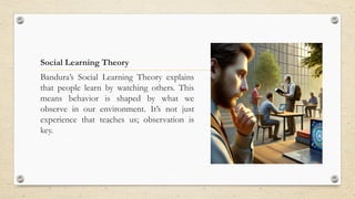 Albert Bandura's theory of observational learning, | PPTX