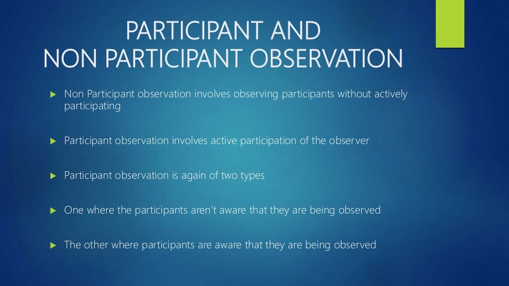 Observational method Psychology