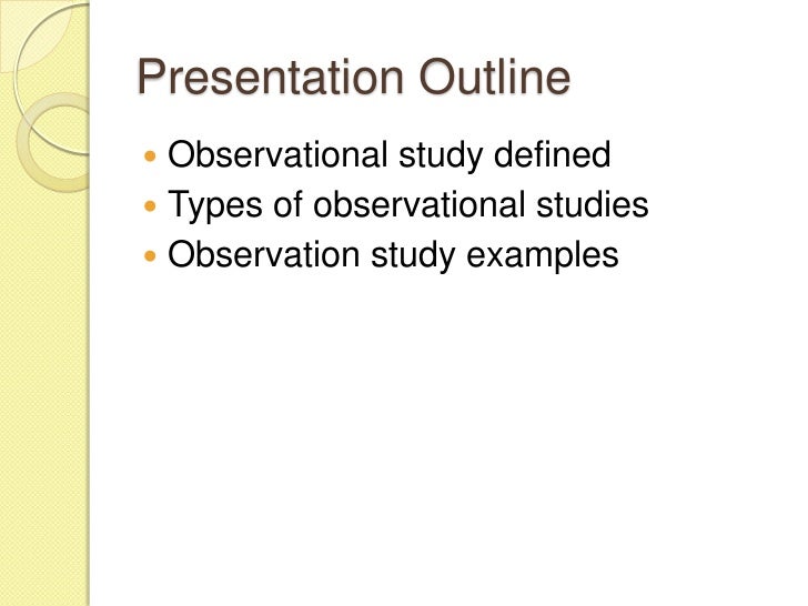 observational study paper topics
