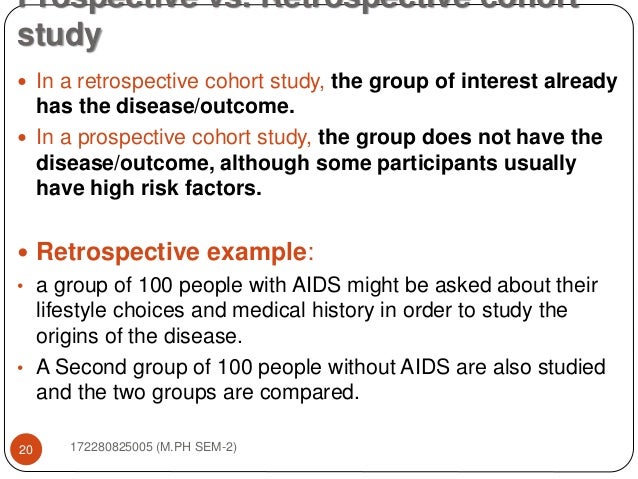 retrospective research retrospective research