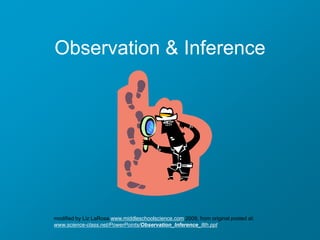 Observation and inference