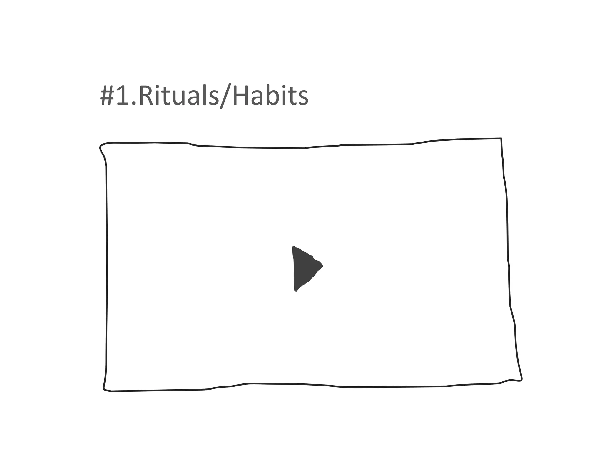 #1.Rituals/Habits
 