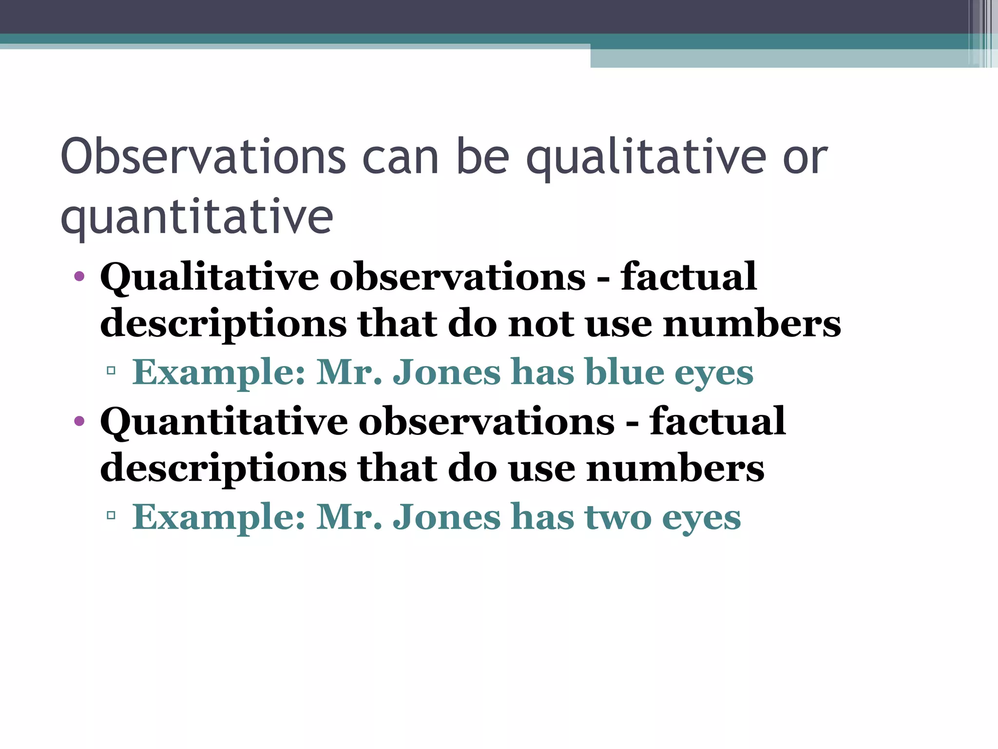 Observation & Inference Notes | PPT