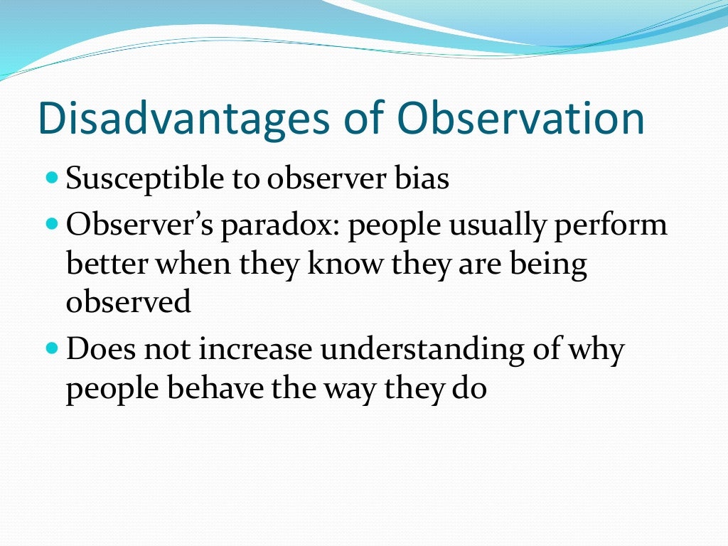 qualitative research observation