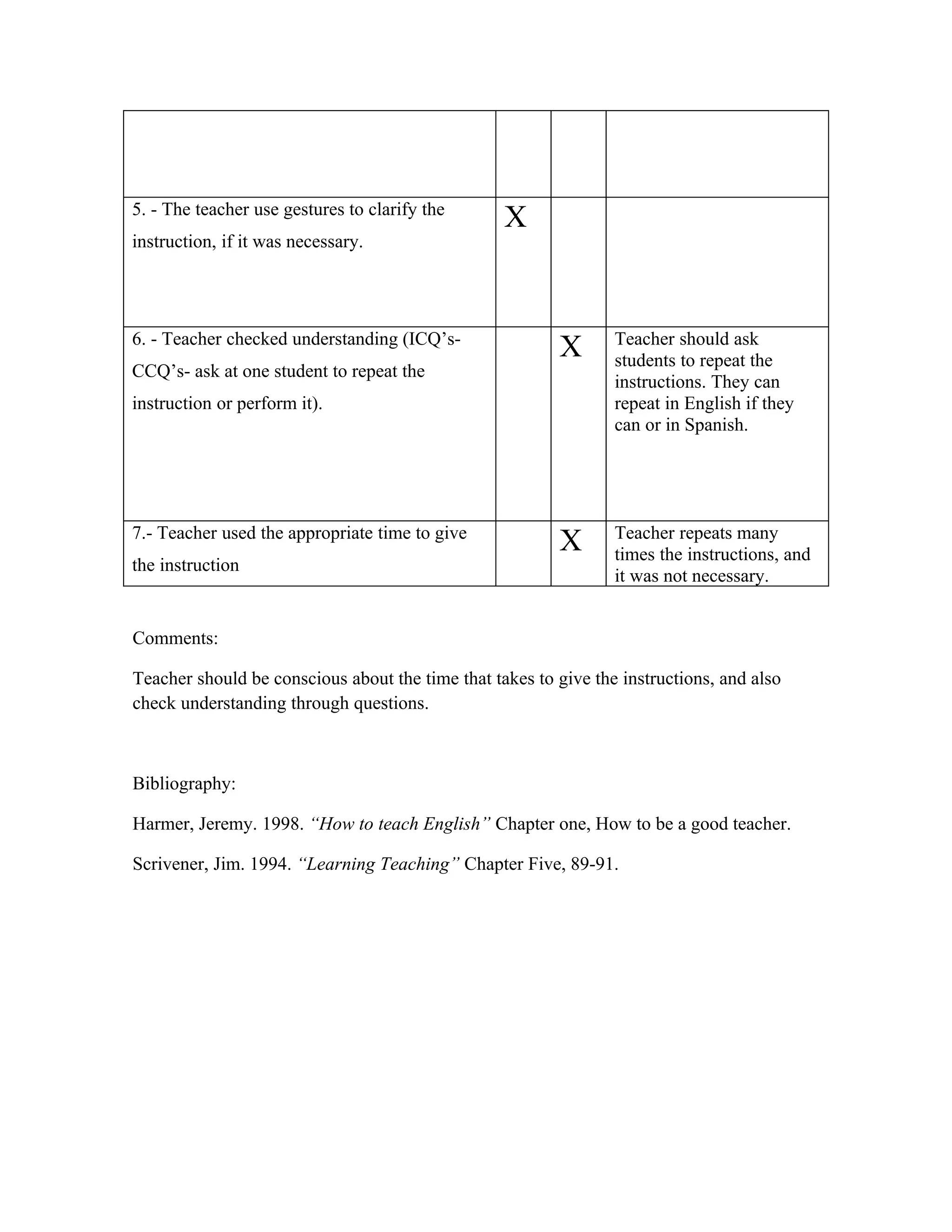 Observation instrument | DOC