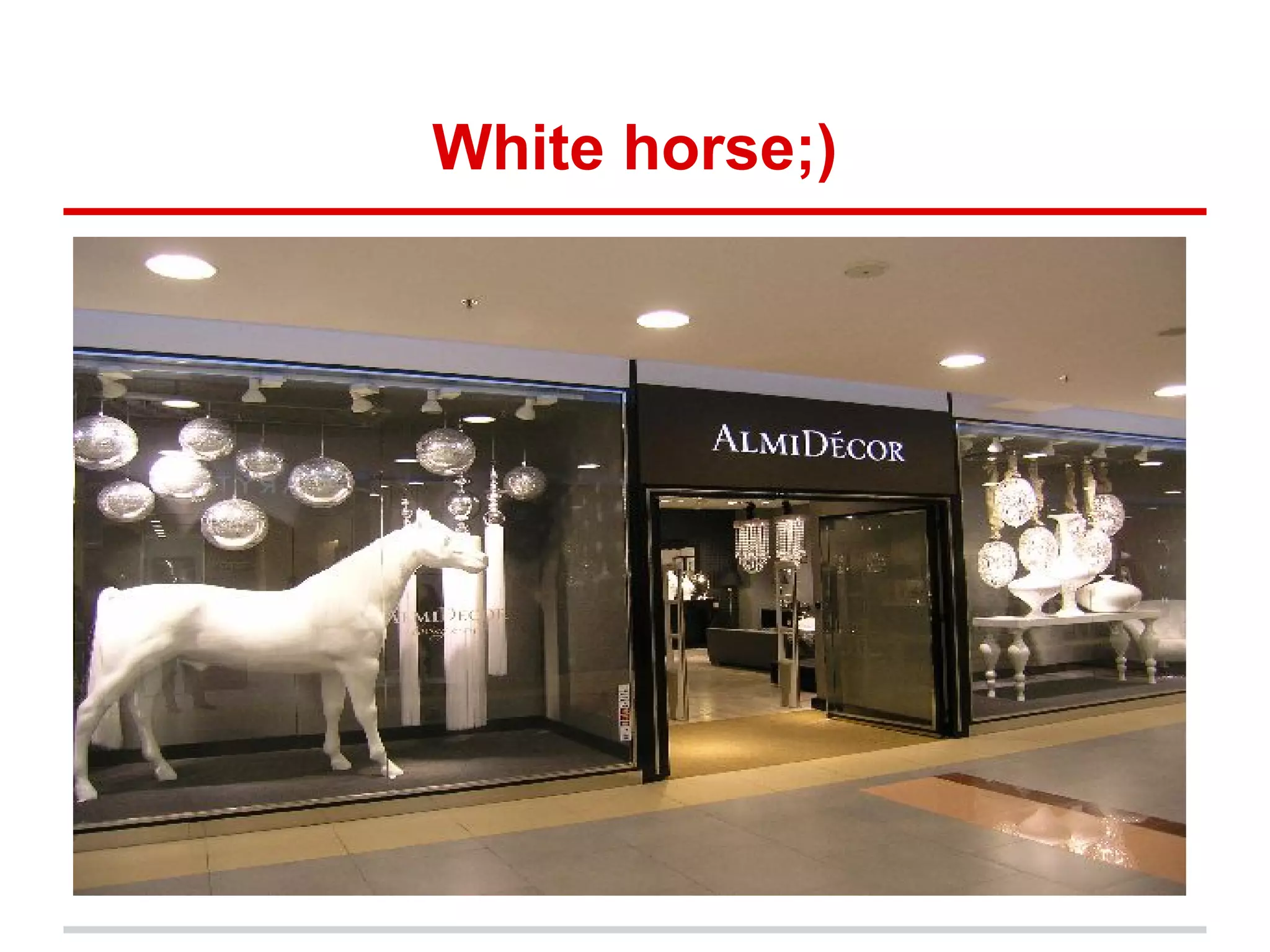 White horse;)