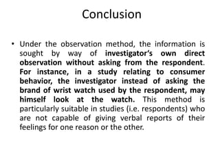 Observation Method | PPT