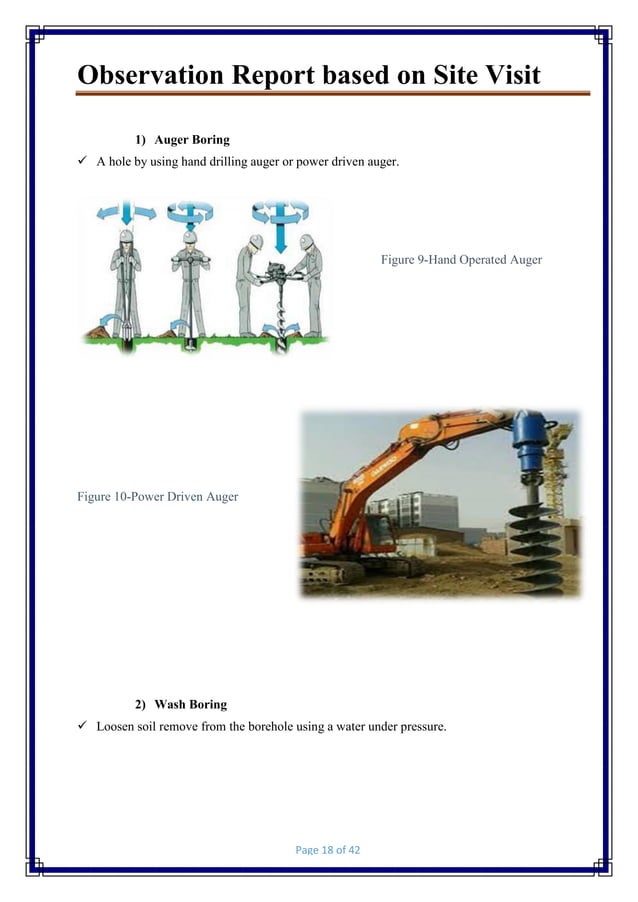Observation site report | PDF | Civil Engineering Industry | Industries