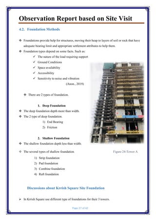 Observation site report | PDF