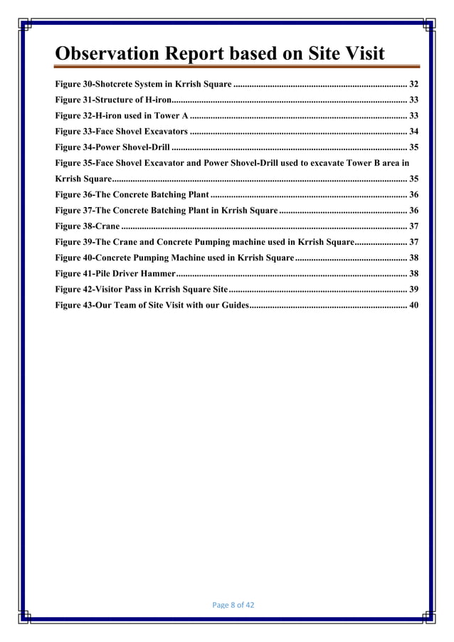Observation site report | PDF