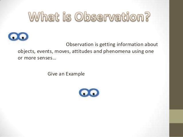 Observation Simple Example Observation examples - resortnibht