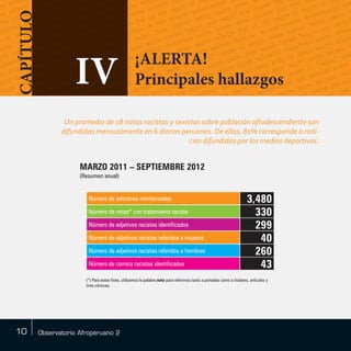 Observatorio afroperuanos ii lundu | PDF