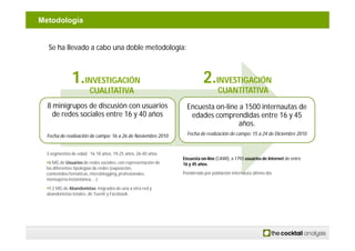 Metodología


   Se ha llevado a cabo una doble metodología:



              1.INVESTIGACIÓN                             ...