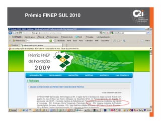Prêmio FINEP SUL 2010
 