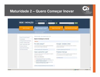 Maturidade 2 – Quero Começar Inovar
 