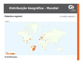 Distribuição Geográfica - Mundial
 