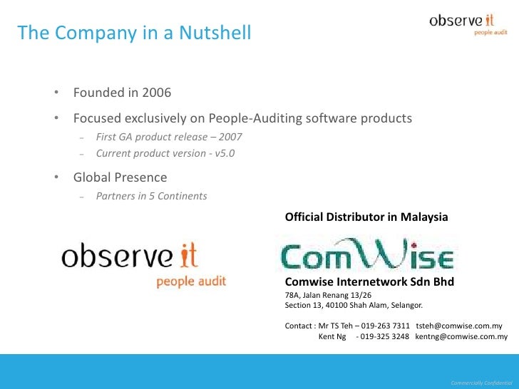 Observe It Presentation