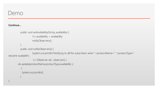 Observer Software Design Pattern | PPTX