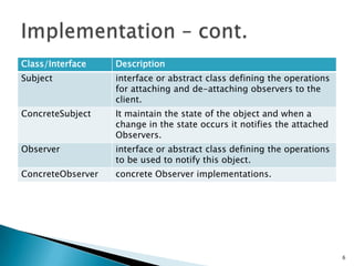 6Implementation – cont.