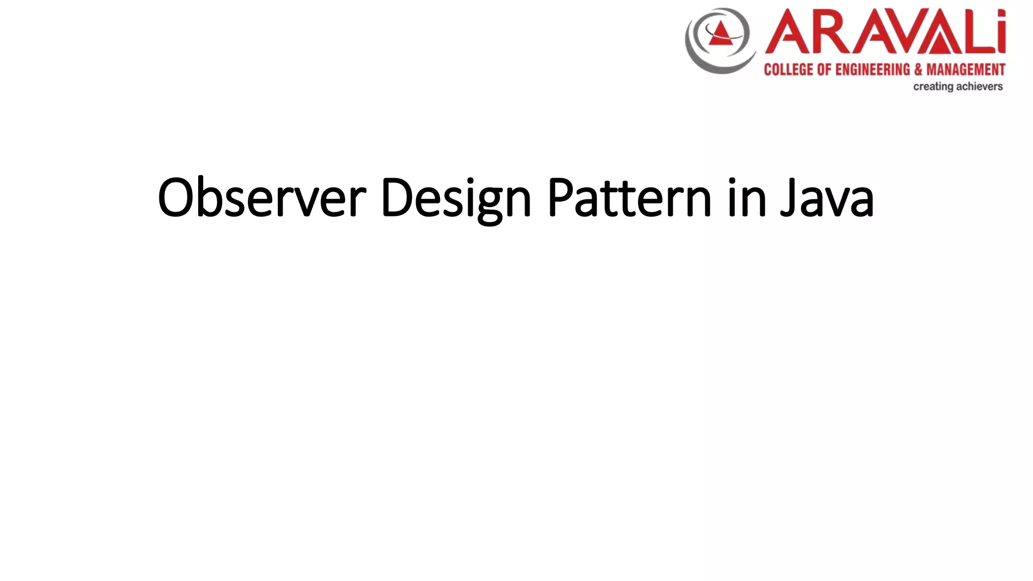 Observer pattern | PPT