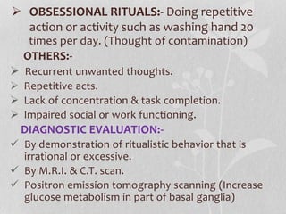 Obsessive compulsive disorder | PPTX