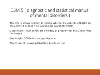 Obsessive Compulsive Disorder | PPTX