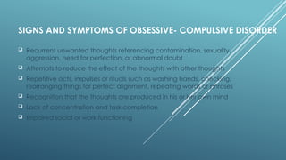 Comprehensive Overview of Obsessive-Compulsive Disorder: Symptoms ...