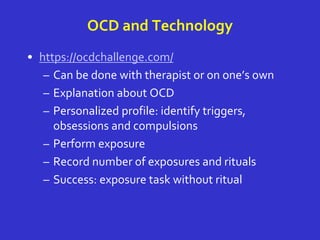 Obsessive Compulsive Disorder presentation | PPTX