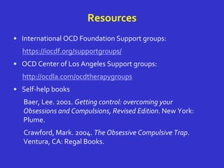 International OCD Foundation  Support Groups & Treatment Groups