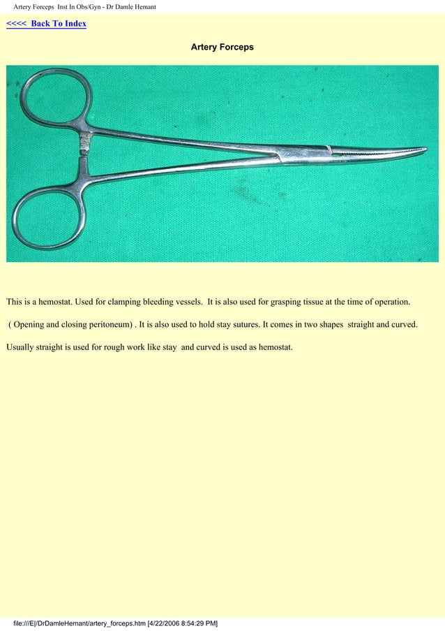 Instruments used in OBG Nursing PDF