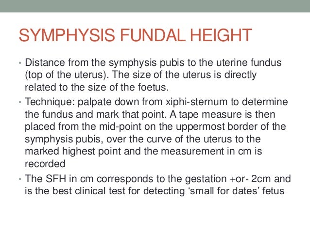 Tape Measure Test >> Obstetric History and Examination Tape Measure Test >> Obstetric History and Examination