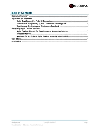 Devops Appendix Obsidian Agile DevOps | PDF
