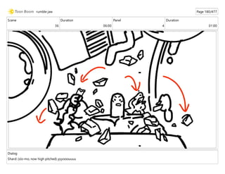 Scene
36
Duration
06:00
Panel
4
Duration
01:00
Dialog
Shard: (slo-mo, now high pitched) yyyooouuuu
rumble jaw Page 180/477
 