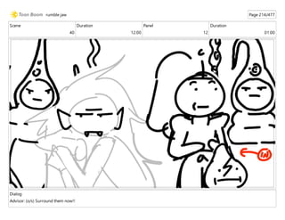 Scene
40
Duration
12:00
Panel
12
Duration
01:00
Dialog
Advisor: (o/s) Surround them now!!
rumble jaw Page 214/477
 