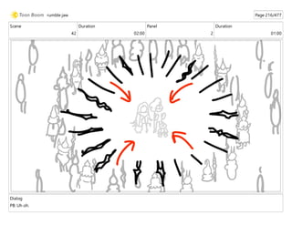 Scene
42
Duration
02:00
Panel
2
Duration
01:00
Dialog
PB: Uh oh.
rumble jaw Page 216/477
 