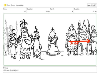 Scene
45
Duration
10:00
Panel
8
Duration
01:00
Dialog
STP: (o/s) GLASSBOY!!!
rumble jaw Page 225/477
 