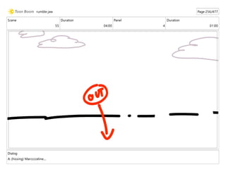 Scene
55
Duration
04:00
Panel
4
Duration
01:00
Dialog
A: (hissing) Marcccceline....
rumble jaw Page 256/477
 