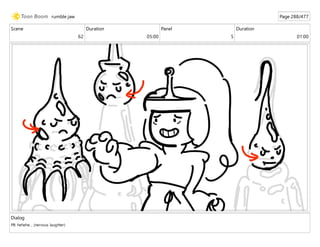 Scene
62
Duration
05:00
Panel
5
Duration
01:00
Dialog
PB: hehehe... (nervous laughter)
rumble jaw Page 288/477
 