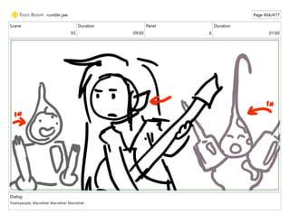 Scene
93
Duration
09:00
Panel
6
Duration
01:00
Dialog
Townspeople: Marceline! Marceline! Marceline!
rumble jaw Page 404/477
 